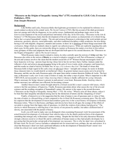 Background information on Rousseau