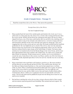 Grade 6 ELA Sample Reading Passage