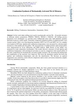 Combustion Synthesis of Mechanically-Activated Nb-Al