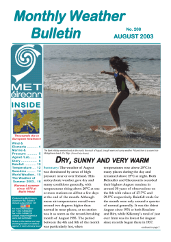 Monthly Weather Bulletin