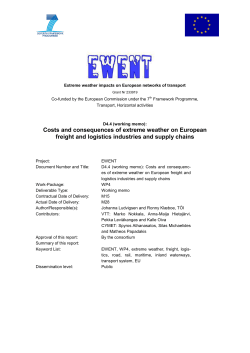 D4.4 Costs and consequences of extreme weather on European