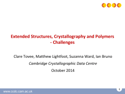 Extended Structures, Crystallography and Polymers