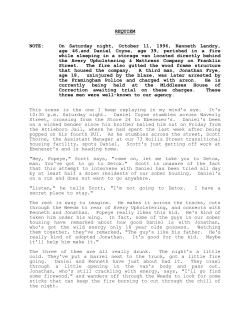 REQUIEM NOTE: On Saturday night, October 11, 1996, Kenneth