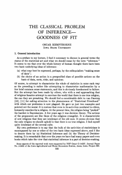 goodness of fit - Project Euclid
