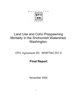 Coho PSM Study Final Report