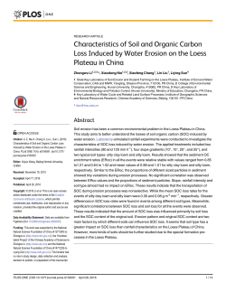 Characteristics of Soil and Organic Carbon Loss Induced by Water