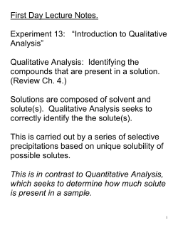 First Day Lecture Notes