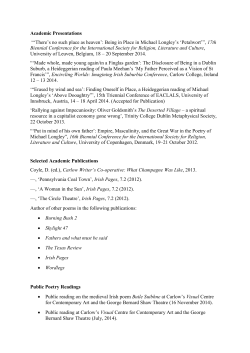 Academic Presentations