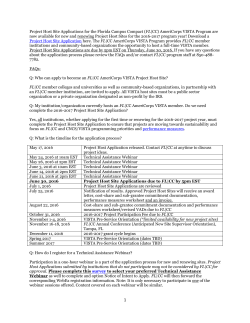 Project FAQs - Florida Campus Compact