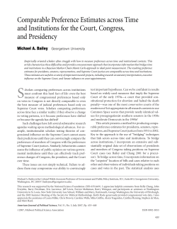 Comparable Preference Estimates across Time and Institutions for
