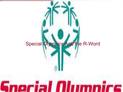To View - Special Olympics Vanderburgh County