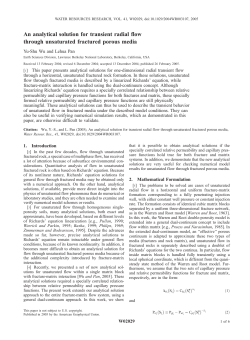 An analytical solution for transient radial flow through unsaturated