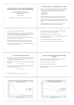 Choice of time-scale in the Cox model for