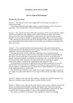 Norway General Civil Penal Code