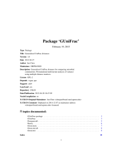 Package `GUniFrac`