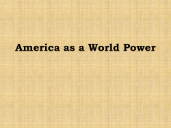 America as a World Power