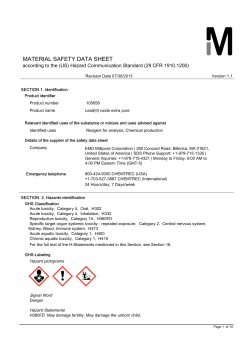 material safety data sheet