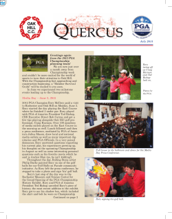 July 2013 - Oak Hill Country Club