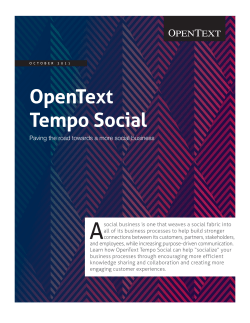 OpenText Tempo Social Whitepaper