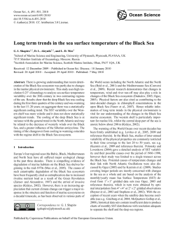 Long term trends in the sea surface temperature of