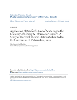Application of Bradford`s Law of Scattering to the Literature of Library
