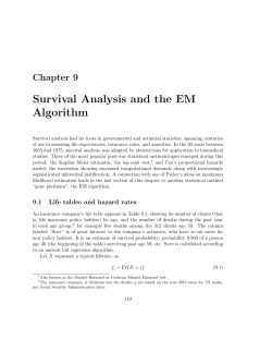 Survival Analysis and the EM Algorithm