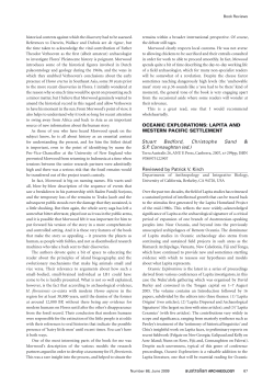 Book review: Oceanic Explorations: Lapita and Western