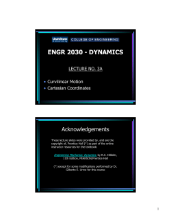 engr 2030 - dynamics g 030 c