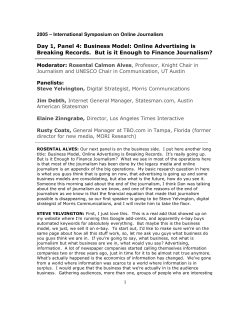 Transcript - International Symposium on Online Journalism