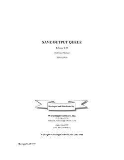 Reference Manual - WorksRight Software