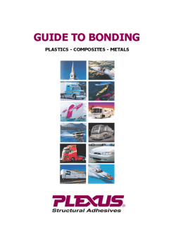 Plexus&reg; Guide to Bonding Plastics, Composites, Metals (at Curbell