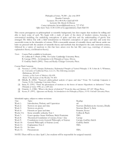 Philosophy 401, A1: Topics in Epistemology (fall semester 06)