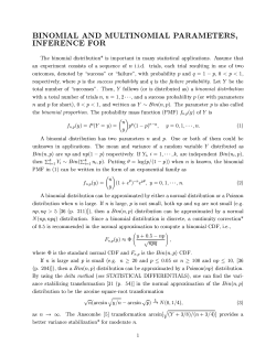 Inference for binomial and multinomial parameters