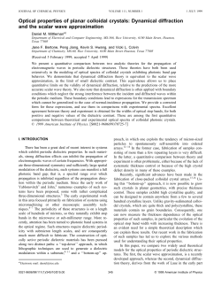 Optical properties of planar colloidal crystals