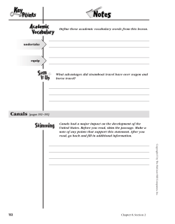 Define these academic vocabulary words from this lesson. What