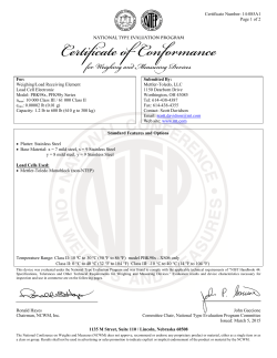 Certificate Number: 14-085A1 Page 1 of 2 1135 M Street, Suite 110