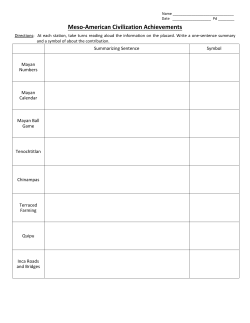Meso-American Civilization Achievements