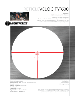 reticlevelocity™600