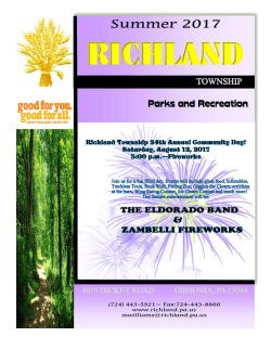 Summer Newsletter - Richland Township