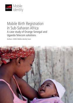 Mobile Birth Registration in Sub-Saharan Africa