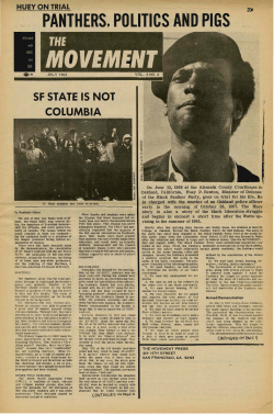 PANTHERS, POLITICS AND PIGS