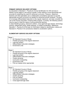 2016-2019 AIG Appendix Service Delivery Options