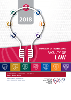 Law - University of the Free State