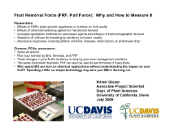 Fruit Removal Force (FRF, Pull Force): Why and How to Measure It