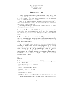Lecture Course: Problems - CDT-PV
