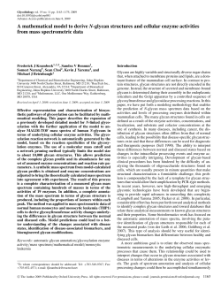 A mathematical model to derive N-glycan