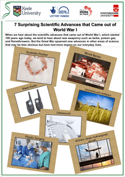 7 Surprising Scientific Advances that Came out of World War I