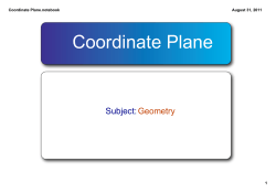 Coordinate Plane.notebook
