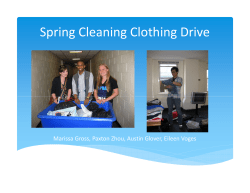 Spring Cleaning Clothing Drive Abbreviated
