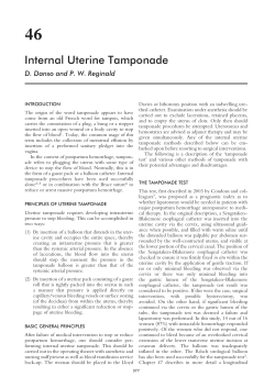 Internal Uterine Tamponade